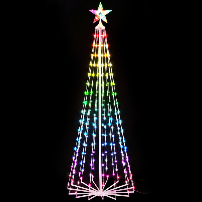 Danoz Xmas🎅 1.8M Christmas Tree 265 LED RGB Fairy Lights Jingle Jollys