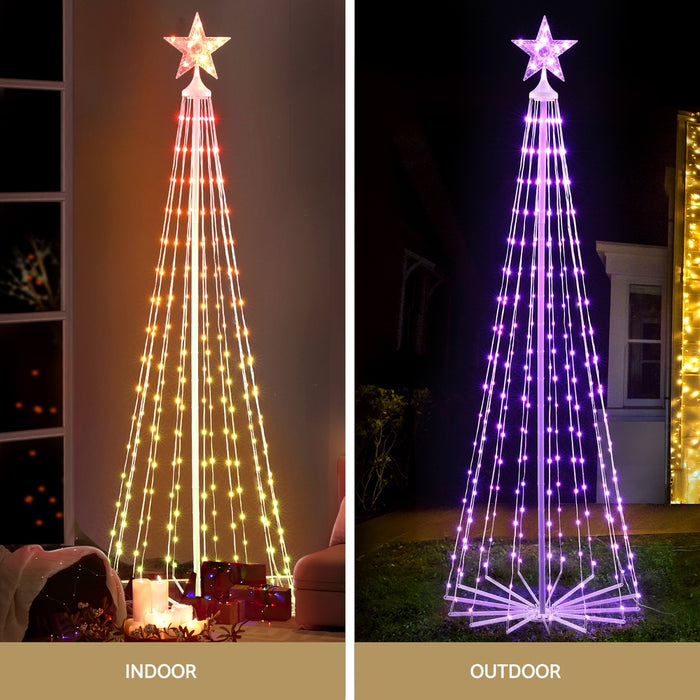 Danoz Xmas🎅 1.8M Christmas Tree 265 LED RGB Fairy Lights Jingle Jollys