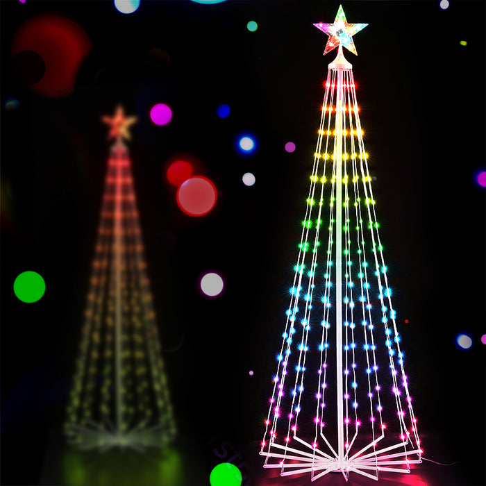 Danoz Xmas🎅 1.8M Christmas Tree 265 LED RGB Fairy Lights Jingle Jollys