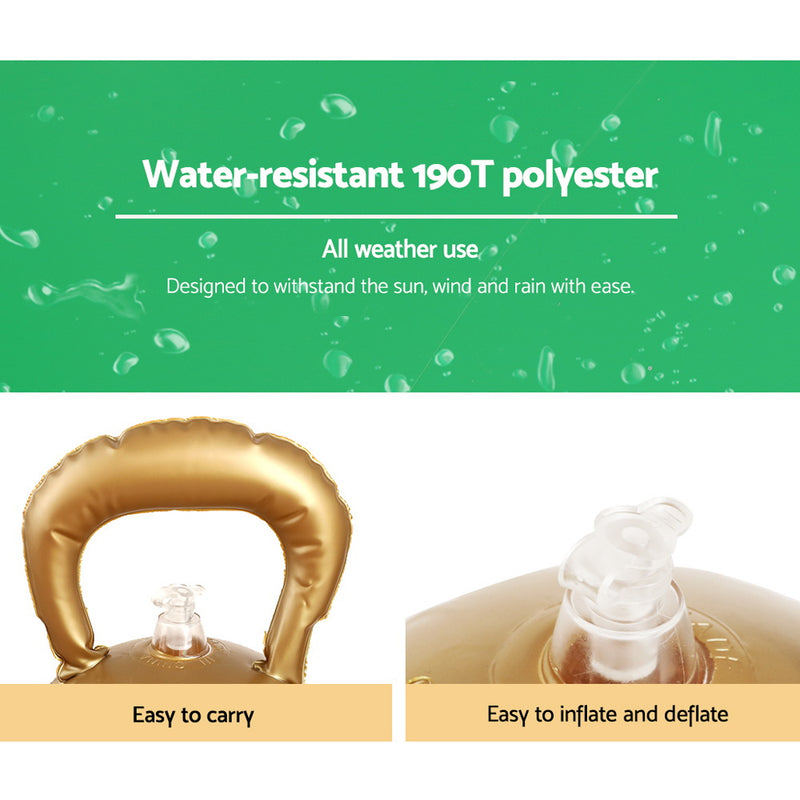 Danoz Xmas🎅 Jingle Jollys Christmas Inflatable Ball Bauble 60cm Outdoor Decoration Green