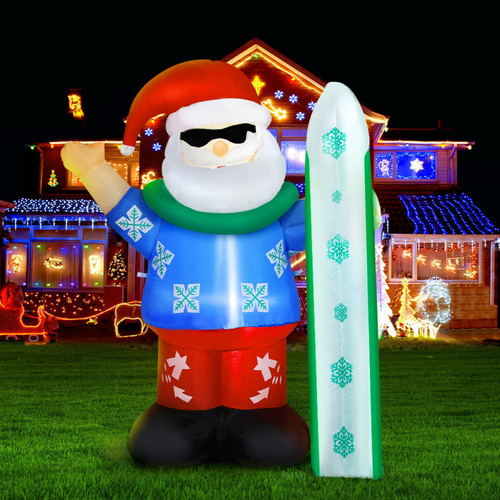 Danoz Xmas🎅 Jingle Jollys Christmas Inflatable Santa 1.6M Illuminated Decorations