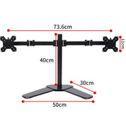 Adjustable Dual Monitor Stand for Desktop - danozdirect