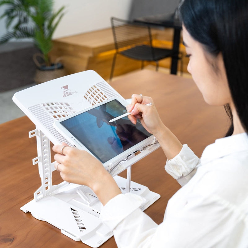 Adjustable Laptop Stand Foldable Tablet Book PC Holder Desk BLACK - danozdirect