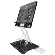 Adjustable Laptop Stand Foldable Tablet Book PC Holder Desk BLACK - danozdirect