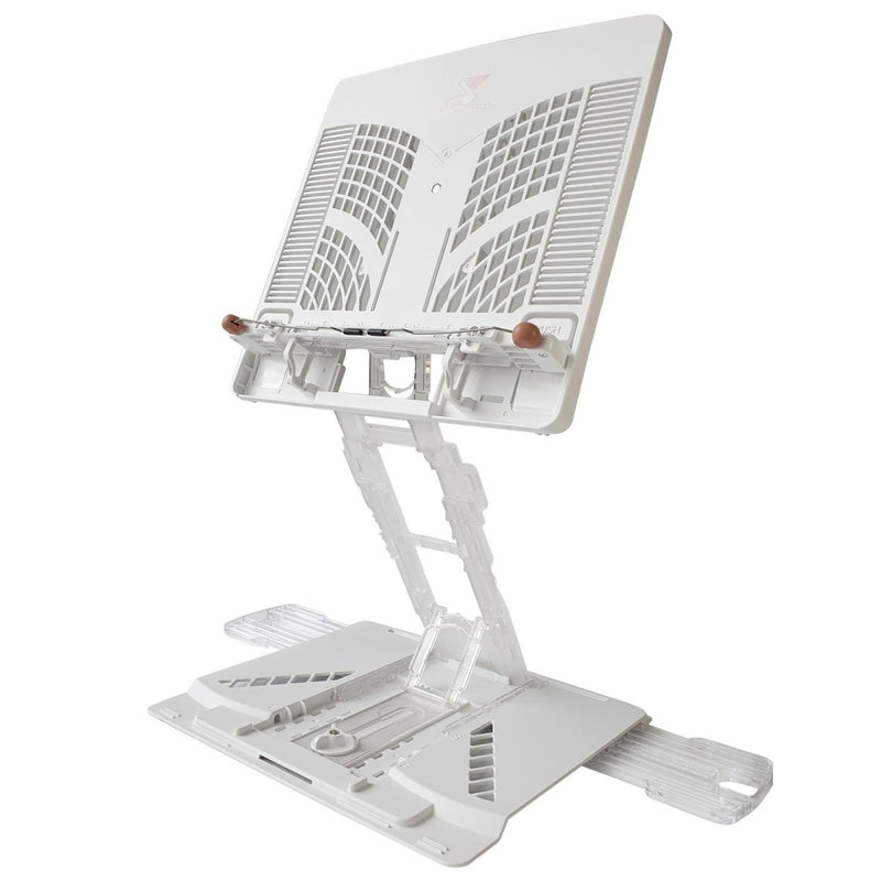 Adjustable Laptop Stand Foldable Tablet Book PC Holder Desk WHITE - danozdirect