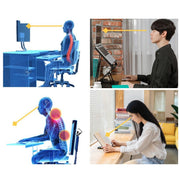 Adjustable Laptop Stand Foldable Tablet Book PC Holder Desk WHITE - danozdirect