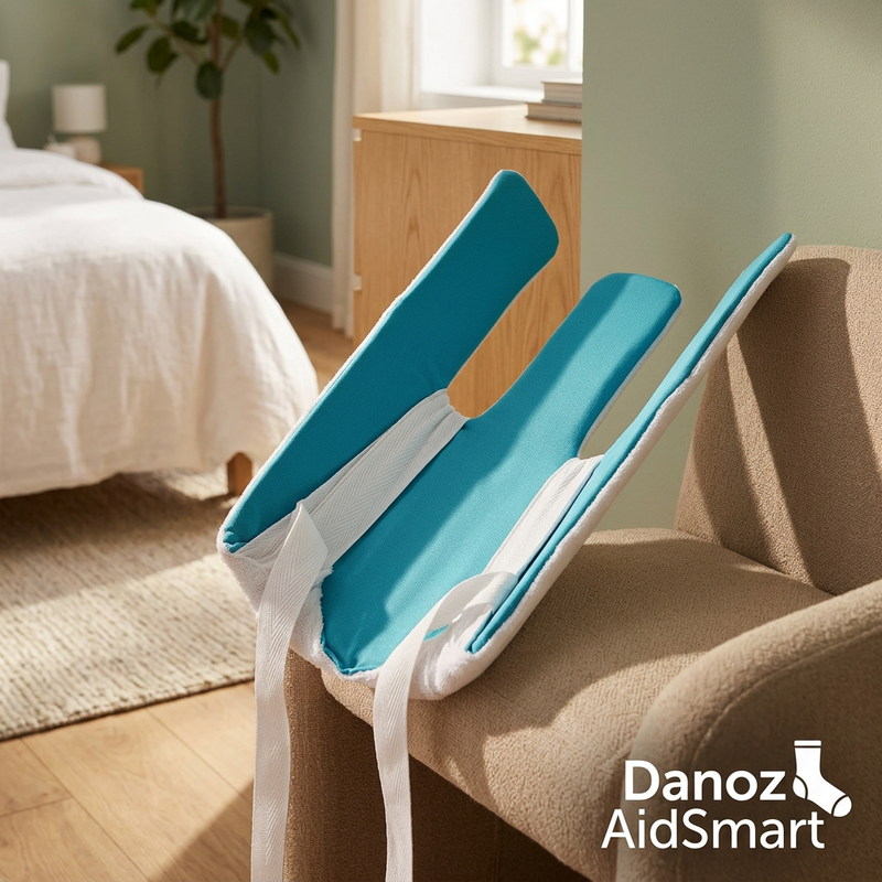 🧦 Danoz AidSmart | Sock Aid Dressing Helper | Easy-Pull Straps | Lake Blue or Grey | 1 Piece | Free Postage!