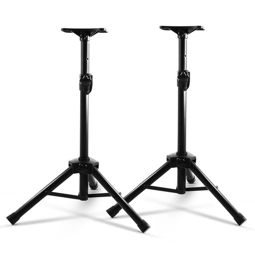 Alpha Speaker Stand 65 - 120cm Adjustable Height Surround Sound Studio Home 2pcs - danozdirect