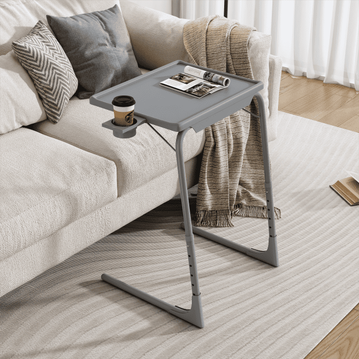 Anywhere Laptop Pro Desk in Silver Grey - danozdirect
