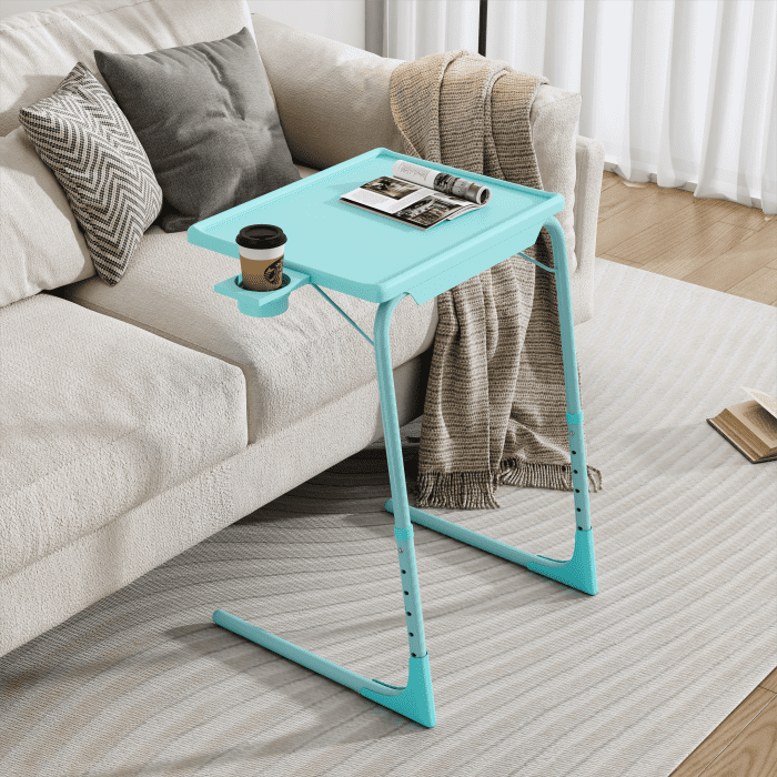 Anywhere Laptop Pro Desk in Turquoise - danozdirect