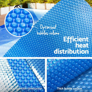 Aquabuddy Pool Cover 500 Micron 8x4.2m Swimming Pool Solar Blanket Blue - danozdirect