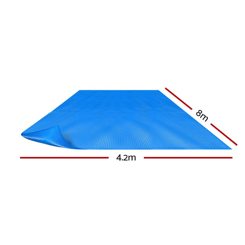 Aquabuddy Pool Cover 500 Micron 8x4.2m Swimming Pool Solar Blanket Blue - danozdirect