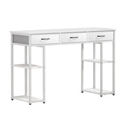 Artiss Computer Desk Drawer Shelves Study Table 120CM White - danozdirect