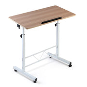 Artiss Laptop Desk Table Adjustable 80CM Light Wood - danozdirect