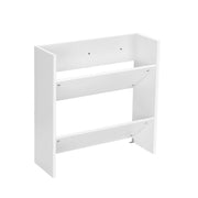 Artiss Shoe Rack 2 - tier 12 Pairs Wall Mounted x2 - White - danozdirect