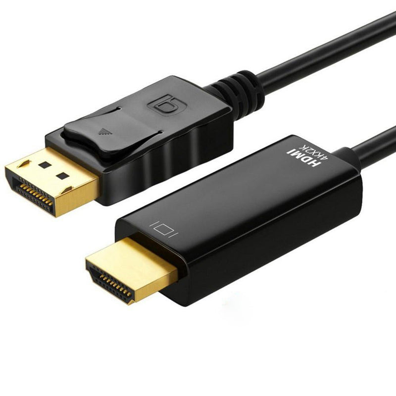 ASTROTEK DisplayPort DP Male to HDMI Male Cable 4K Resolution For Laptop PC to Monitor Projector HDTV Video Cable 5M - danozdirect