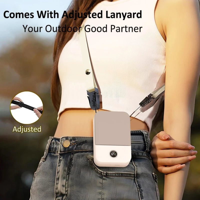 Beat the heat with Danoz AirToGo Portable Waist Fan cooler - the ultimate cooling companion that goes wherever you do. Clip it to your waist, hang it around your neck, or pop it on a table - danozdirect