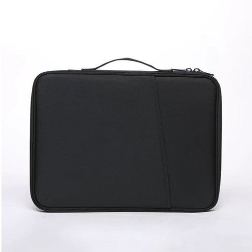 Black 360° Protective Laptop & Tablet Sleeve with Accessory Organizer - Water - Repellent Carrying Case - danozdirect