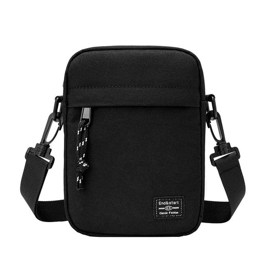 Black Mini Streetwear Oxford Cloth Crossbody Bag - Ultra - Light (200g) Fashion Sling Pack, Fits 8 - inch Tablet - danozdirect