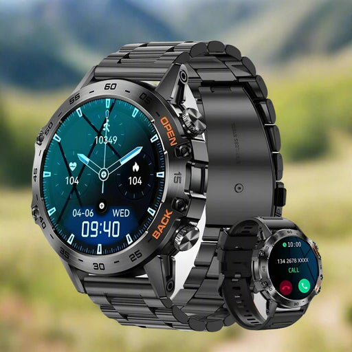 Boost your fitness and stay connected with Danoz Direct SuperSmartWatch ⌚ - MELANDA Steel 1.39" Bluetooth Call Smart Watch - danozdirect