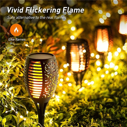 Bring a magical glow to your garden with Danoz Lights! These 12LED solar flame torch lights flicker like real flames, creating a cozy, enchanting atmosphere - Buy 1 Get 1 Free! - danozdirect