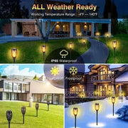 Bring a magical glow to your garden with Danoz Lights! These 12LED solar flame torch lights flicker like real flames, creating a cozy, enchanting atmosphere - Buy 1 Get 1 Free! - danozdirect