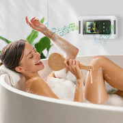 Bring your tunes and calls right into the shower with Danoz Smart Shower Phone Holder! This splash - proof, anti - fog case fits phones from 4 to 7 inches and spins a full 480 degrees - danozdirect