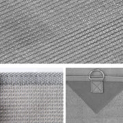 Caravan Privacy Screen Roll Out Awning 2.1x1.8M Sun Shade Pop Top End Wall Grey - danozdirect