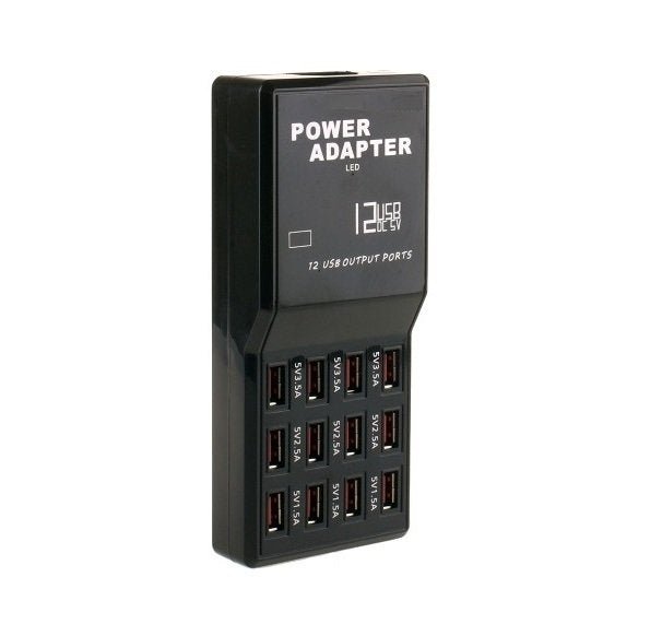 Charge multiple devices at once with Danoz Direct - 12 - Port 60W USB Charge Station. - danozdirect