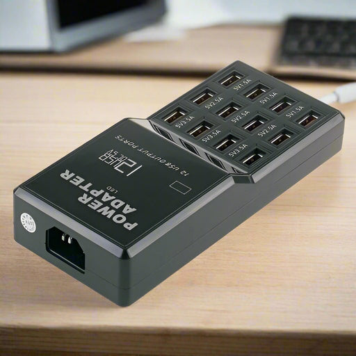 Charge multiple devices at once with Danoz Direct - 12 - Port 60W USB Charge Station. - danozdirect