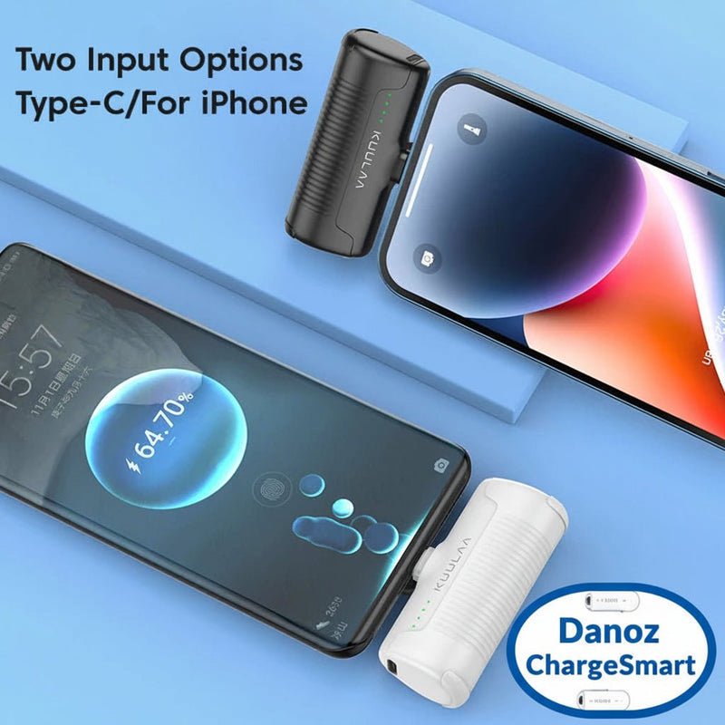 Charge your Phone and all devices, on - the - go with Danoz ChargeSmart - Mini Power Bank - Free Post - danozdirect