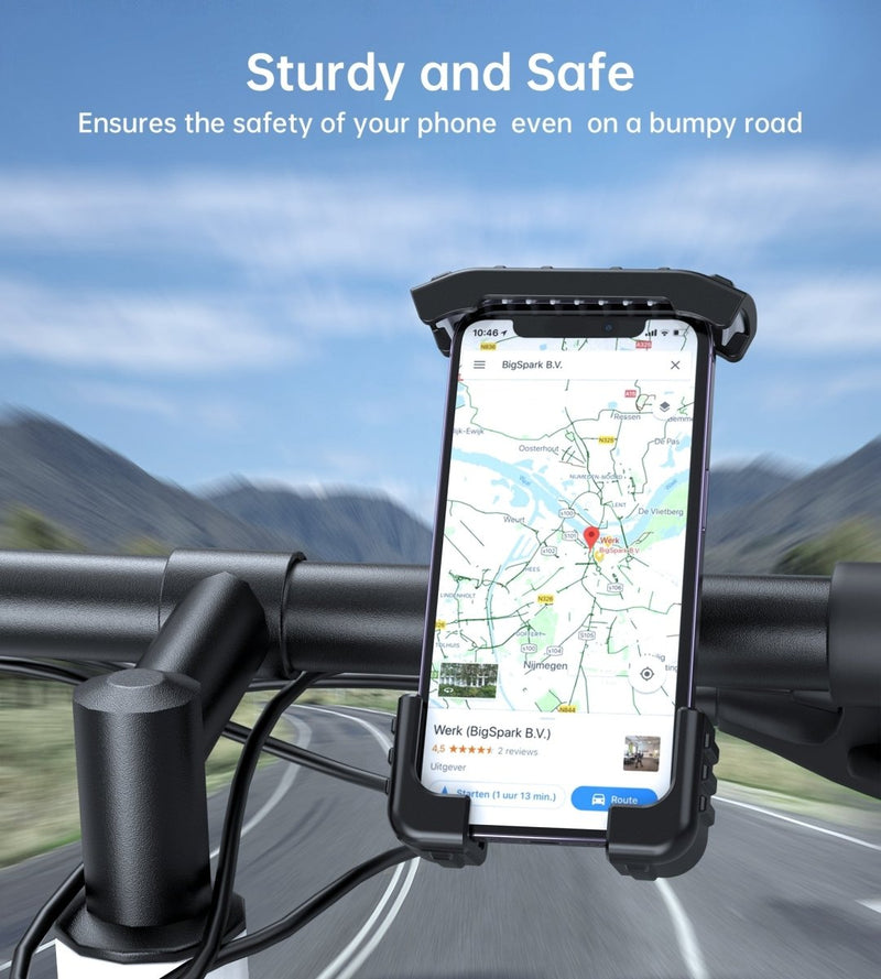 CHOETECH H067 - BK Adjustable Mobile Stand for Bicycle (Black) - danozdirect