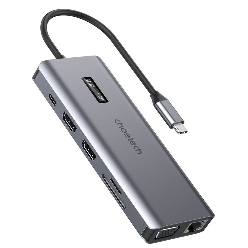 CHOETECH HUB - M26 12 - in - 1 USB - C Multiport Adapter - danozdirect