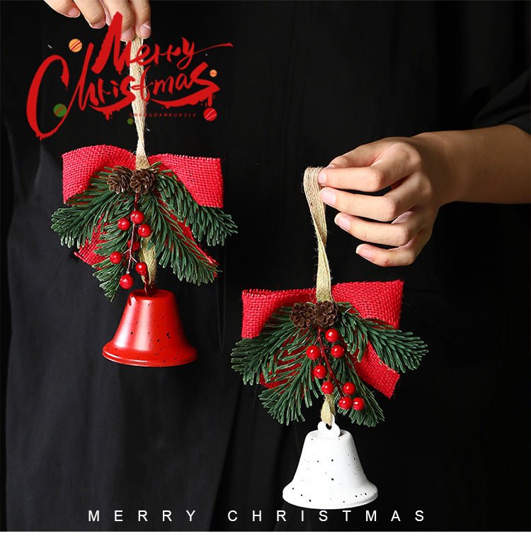 Christmas gift Christmas Bell Bow Pendant four pieces - danozdirect