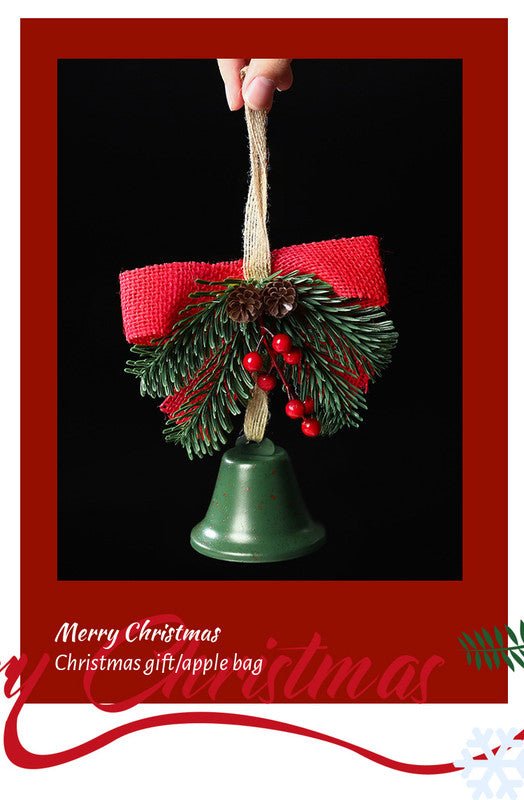 Christmas gift Christmas Bell Bow Pendant four pieces - danozdirect