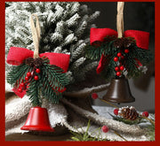 Christmas gift Christmas Bell Bow Pendant four pieces - danozdirect