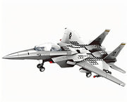 Christmas gift F - 15 Eagle Fighter Jet Building Blocks Set, 223 Pieces Military Aircraft Model Kit for Kids & Enthusiasts（F15 fighter） - danozdirect