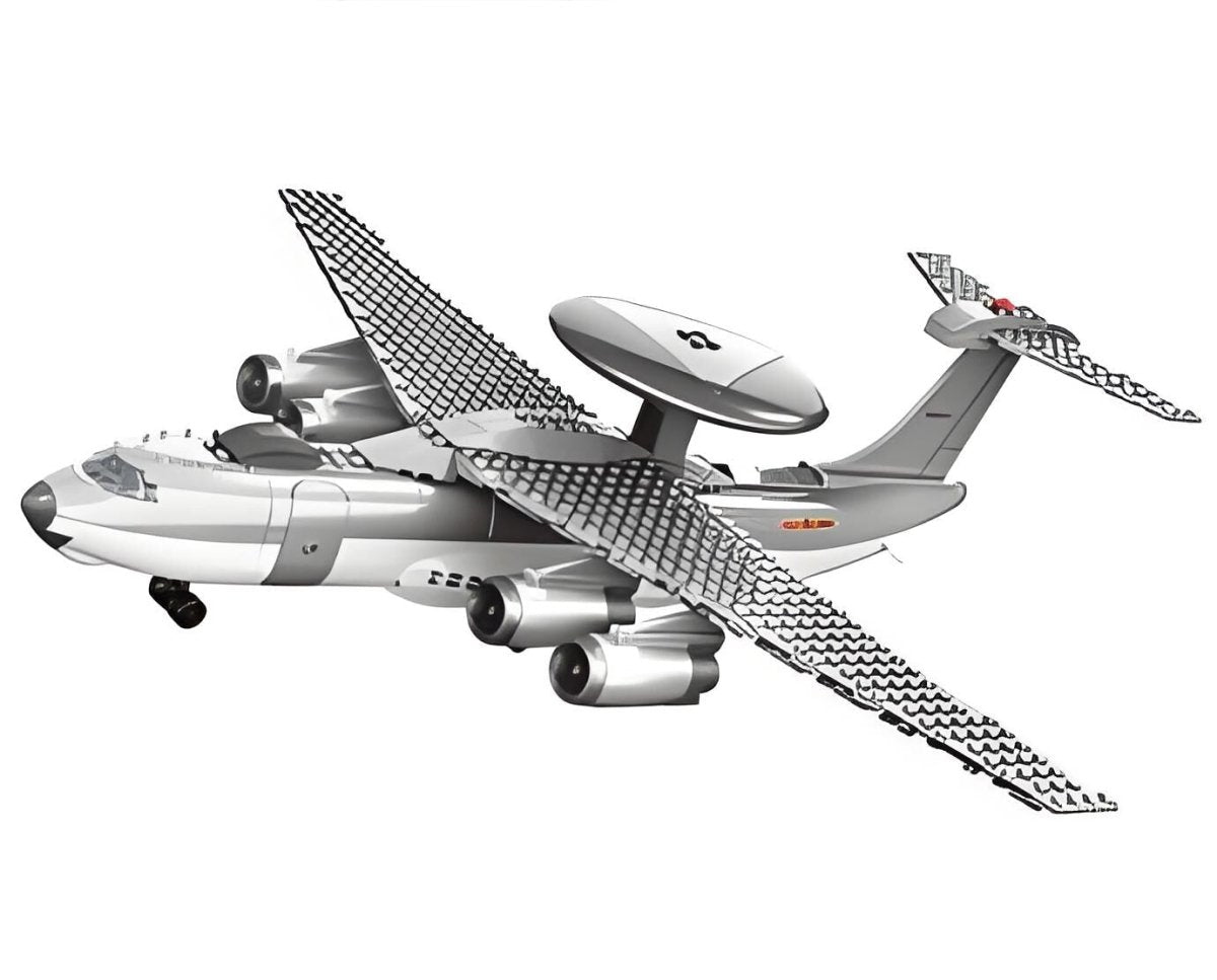 Christmas gift KJ2000 Airborne Early Warning Aircraft Building Blocks ...