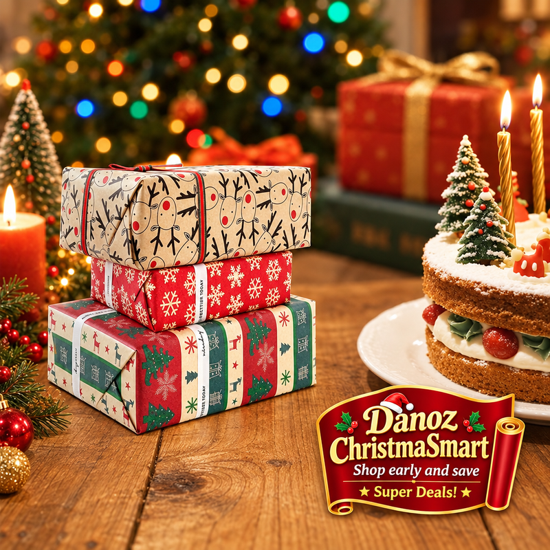 ChristmaSmart wrapped-gift scene