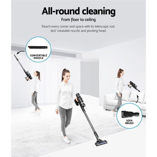 Clean every nook and cranny with Danoz Direct - Devanti Handheld Vacuum Cleaner. The brushless, cordless design makes cleaning quick and easy - danozdirect