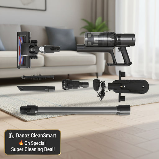 Clean every nook and cranny with Danoz Direct - Devanti Handheld Vacuum Cleaner. The brushless, cordless design makes cleaning quick and easy - danozdirect