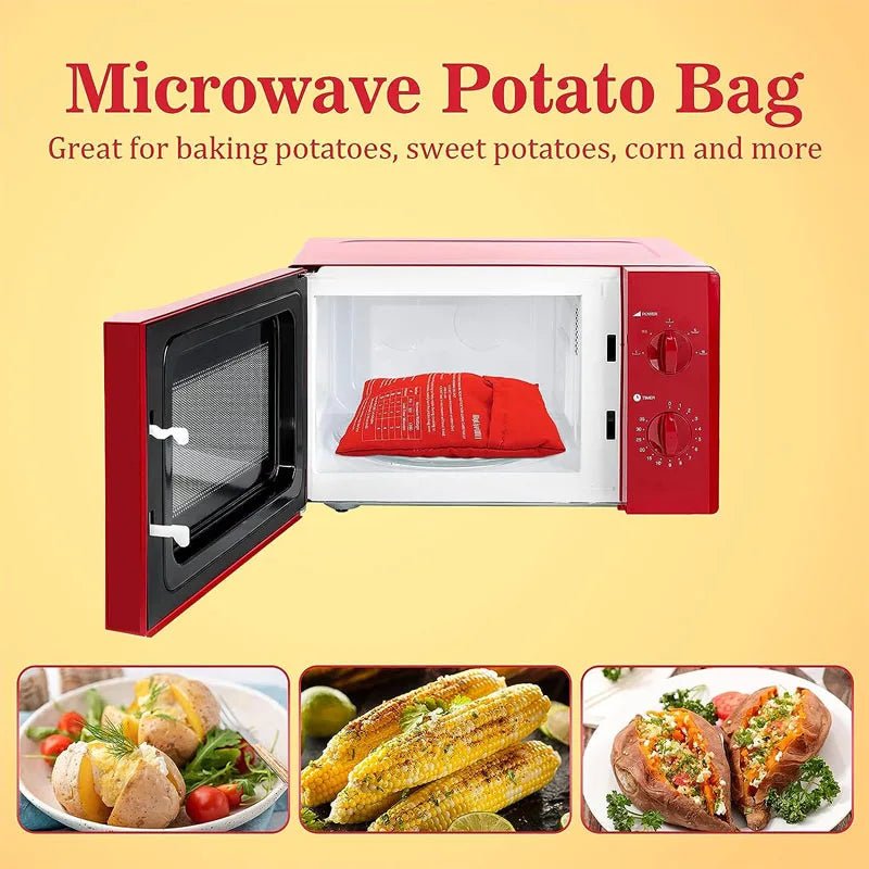 Cook perfect potatoes in just 4 minutes with Danoz PerfectSpuds - microwave potato bag! Simply add your potato, a splash of water, and let the magic happen. Buy 1 Get 1 Free! - danozdirect