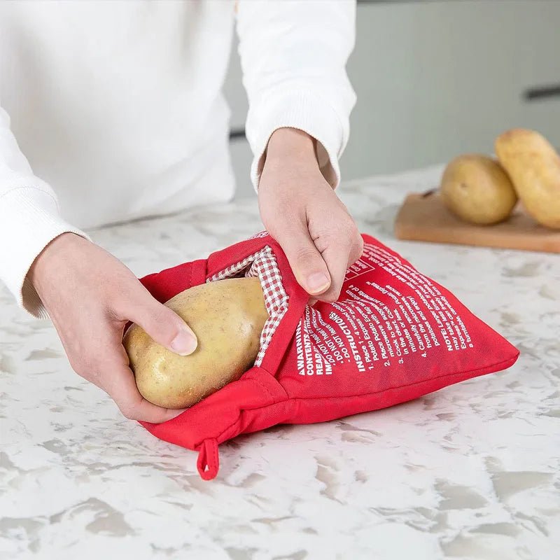 Cook perfect potatoes in just 4 minutes with Danoz PerfectSpuds - microwave potato bag! Simply add your potato, a splash of water, and let the magic happen. Buy 1 Get 1 Free! - danozdirect