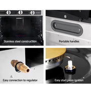 Create delicious meals on the go with Danoz Kitchen 🧑‍🍳🥘 Devanti Portable Gas Oven! Anywhere Anytime - danozdirect