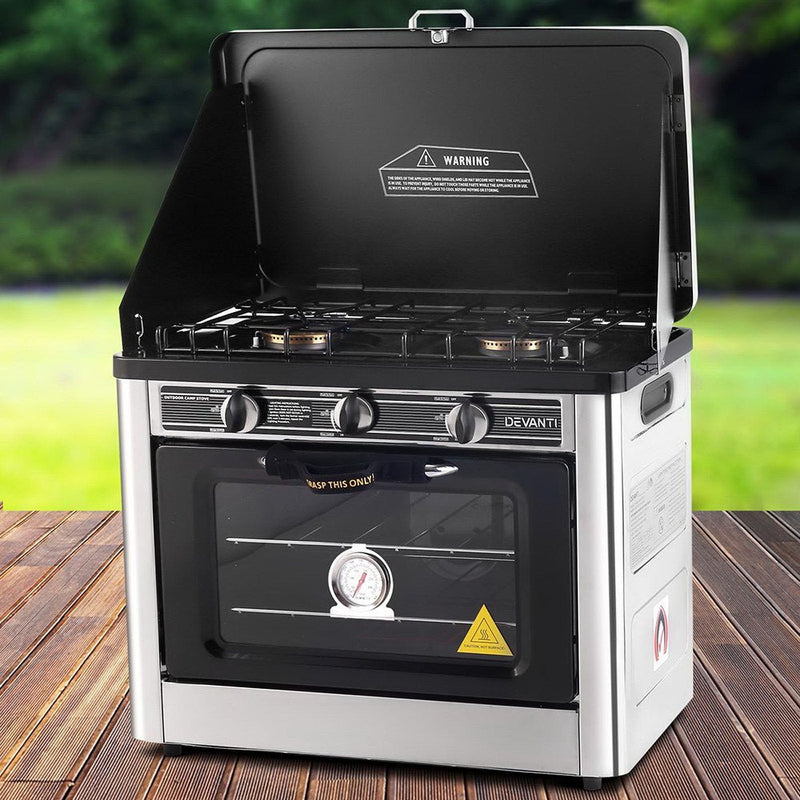 Create delicious meals on the go with Danoz Kitchen 🧑‍🍳🥘 Devanti Portable Gas Oven! Anywhere Anytime - danozdirect