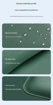 Danoz 3 - in - 1 PU Leather Laptop Sleeve with Stand & Mouse Pad + Accessory Pouch(Brown) - danozdirect