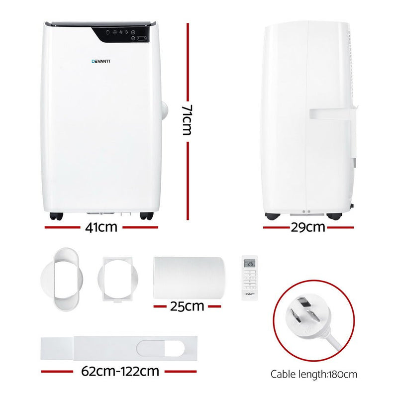 Danoz Aircon - Devanti Portable Air Conditioner Dehumidifier Fan 12000BTU - danozdirect