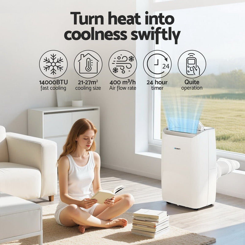 Danoz Aircon - Devanti Portable Air Conditioner Dehumidifier Fan 14000BTU - danozdirect