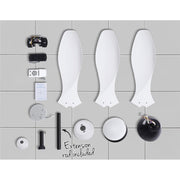Danoz Appliances - Devanti 48'' Ceiling Fan DC Motor w/Light w/Remote - White - danozdirect