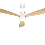 Danoz Appliances - Devanti 52'' Ceiling Fan AC Motor LED Light Remote - Light Wood - danozdirect